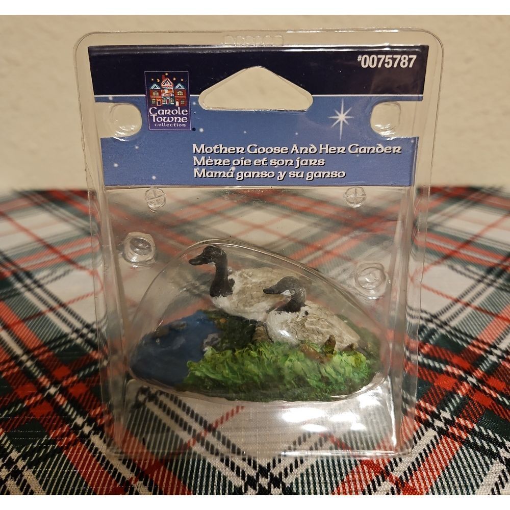 Lemax Mother Goose and Her Gander Mini Figurine Village Accessory